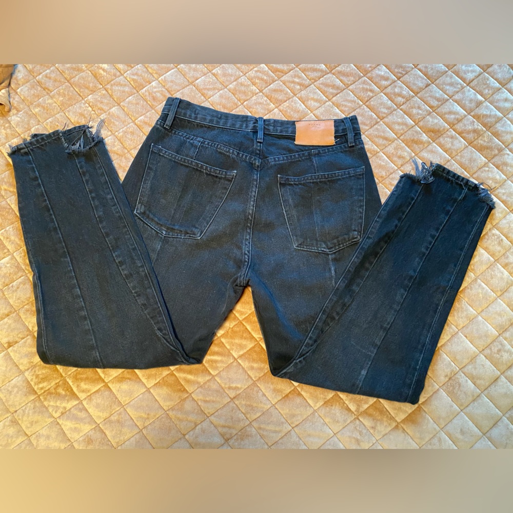 Frame Nouveau Le Mix Dstressed Denim/Noir - image 6